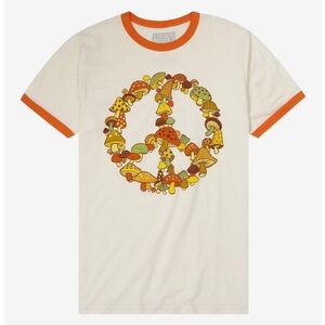 Hot Topic Mushroom Peace T-Shirt
